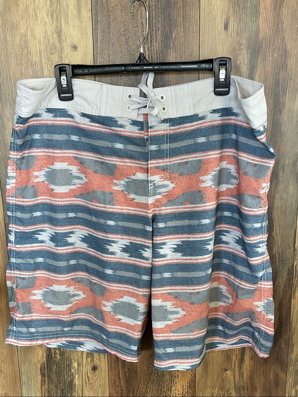 Mossimo Supply Co. Blue & Rust Patterned Men's Swim Shorts 38 319B
